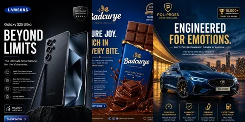 Ultra HD Product Ads generated by chatgpt-image