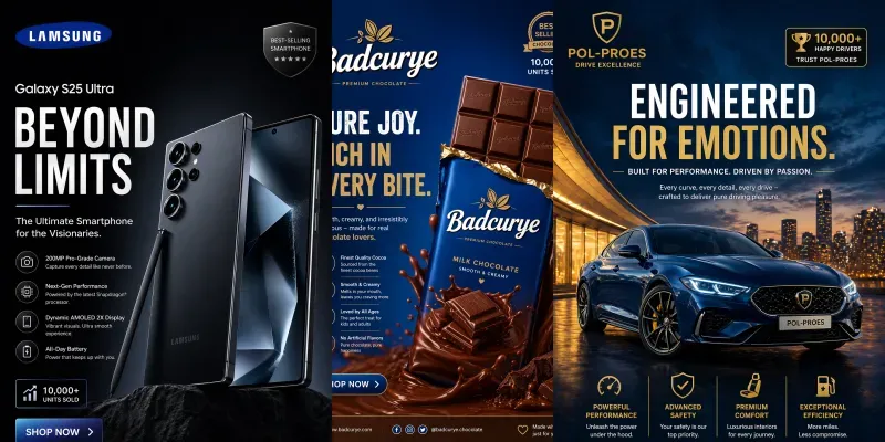 Ultra HD Product Ads generated by undefined