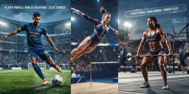 Futuristic Sport Performance Dashboards