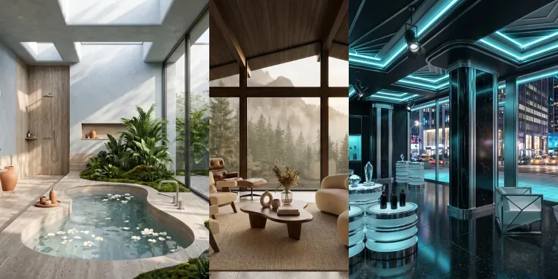 Photorealistic Archviz Interior Designs generated by undefined