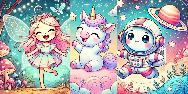 Cute Childrens Book Cover Illustrations generated by undefined
