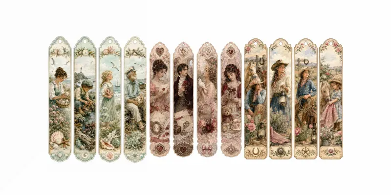 Portrait Ephemera Bookmarks generated by undefined