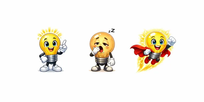 Cute Lightbulb Mascot Generator In 4K generated by undefined