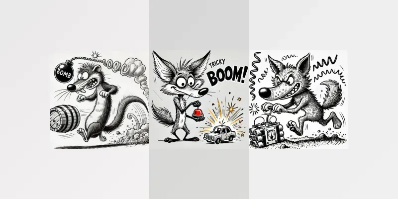 A Tricky Cartoon Characters generated by undefined