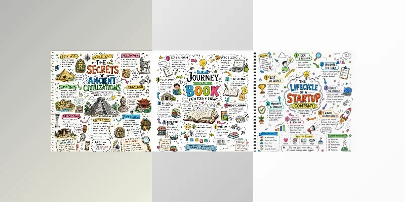 Creative Doodle Mind Maps generated by undefined