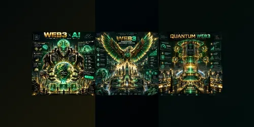 Epic Futuristic Web3 Infographic Posters generated by chatgpt-image