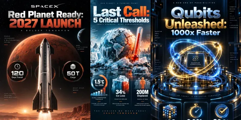 Cinematic 3D Infographic Posters generated by undefined