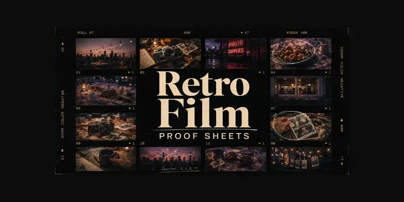 Retro Film Proof Sheets generated by undefined