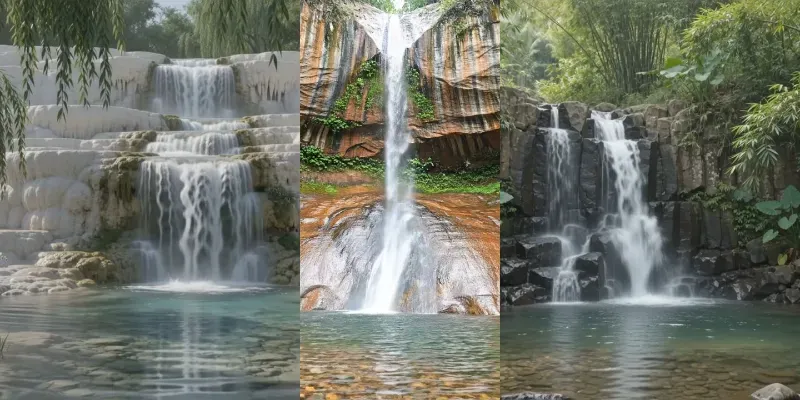 Cinematic Waterfall ASMR Videos generated by undefined