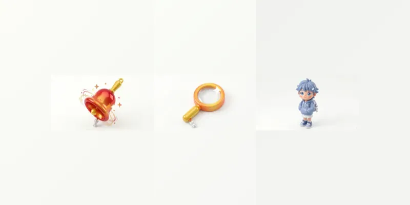 Cute 3D UI Icon Generator generated by undefined