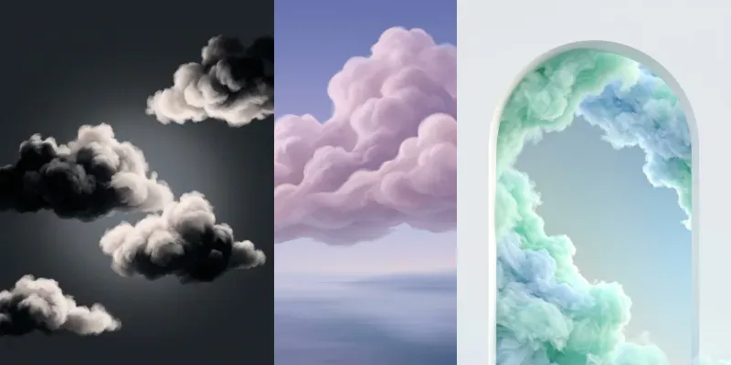 Ethereal Cloud Minimalisms generated by undefined
