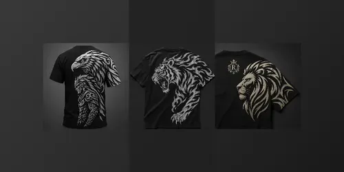 Tribal Animal Tshirt Design Generator generated by chatgpt-image