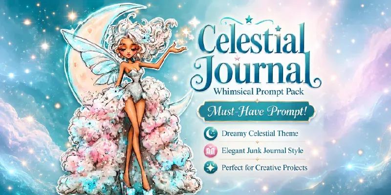 Whimsical Celestial Junk Journals generated by undefined