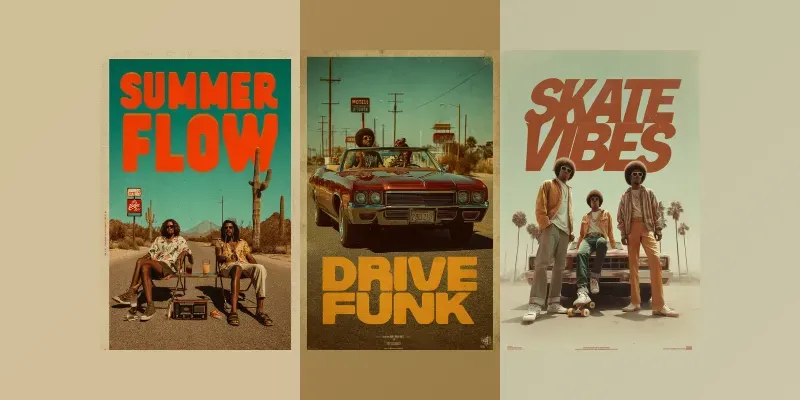 Retro Posters 70s Funk Inspired generated by undefined