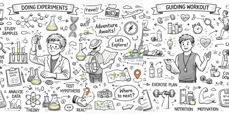 Visual Learning Infographic Sets generated by undefined