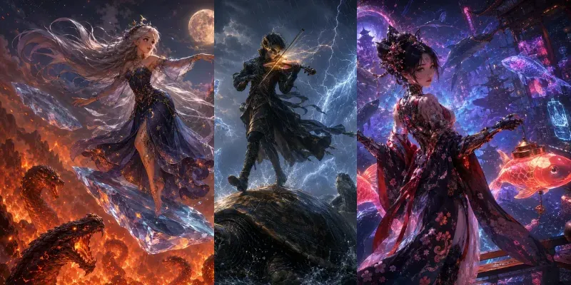 Whimsical Fantasy Peril Art generated by undefined