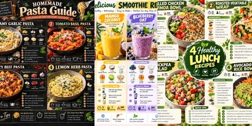 Premium Recipe Infographic Packs generated by chatgpt-image