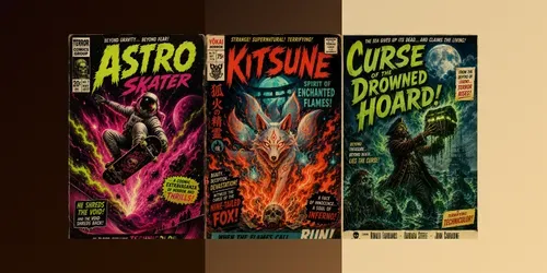Neon Cosmic Horror Poster Makers generated by chatgpt-image