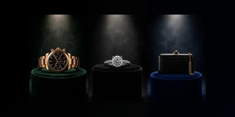 Luxury Fashion Jewelry Velvet Pedestals generated by undefined