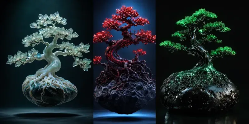 Alien Bonsai Fantasy Art generated by undefined