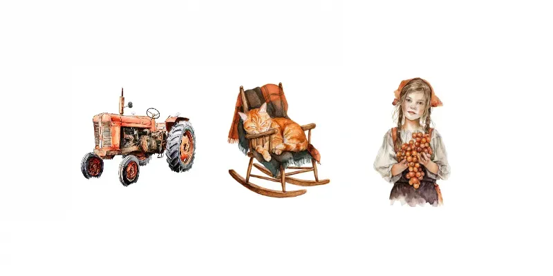 Autumn Watercolor Clipart For Etsy generated by undefined