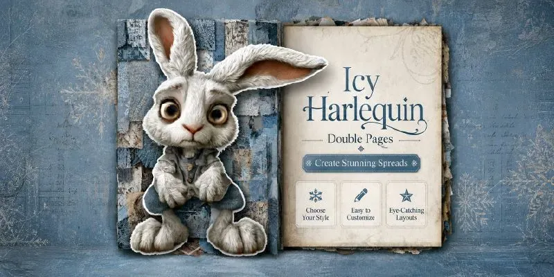 Icy Harlequin Double Pages generated by undefined