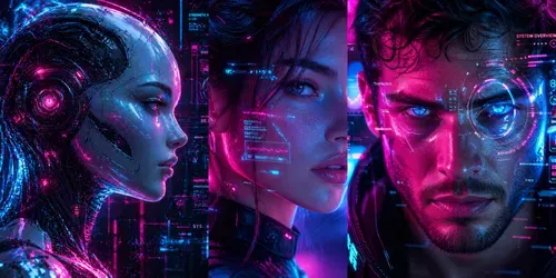 Cyberpunk Neon Portraits generated by chatgpt-image