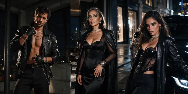 Luxury Glam Noir Photography