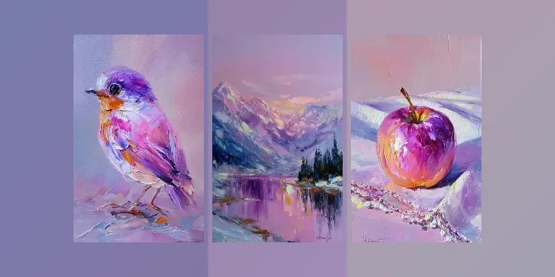 Classic Pastel Still Life Oil Paintings generated by undefined