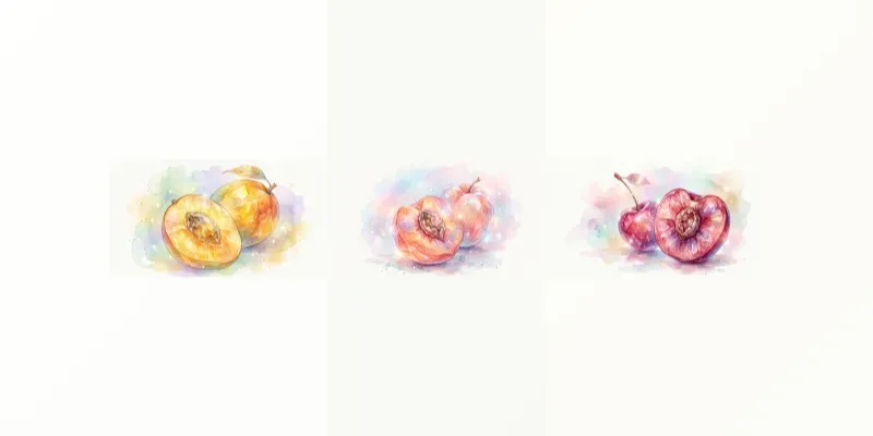 Dreamy Crystal Drupe Fruits generated by undefined