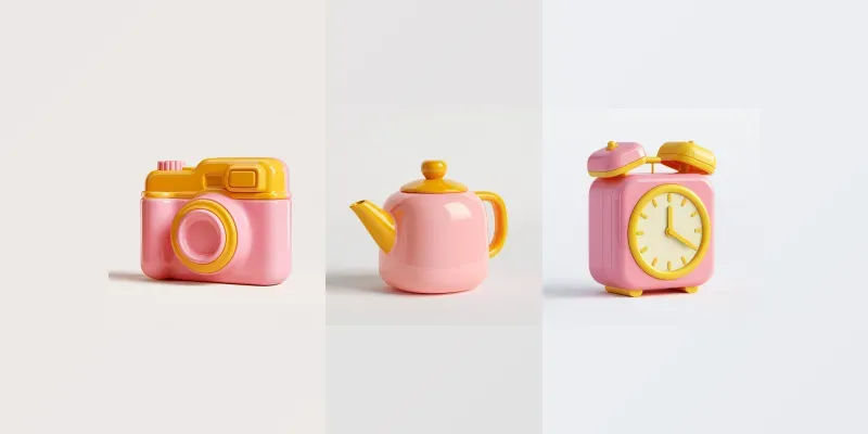 Glossy Candy 3D Objects