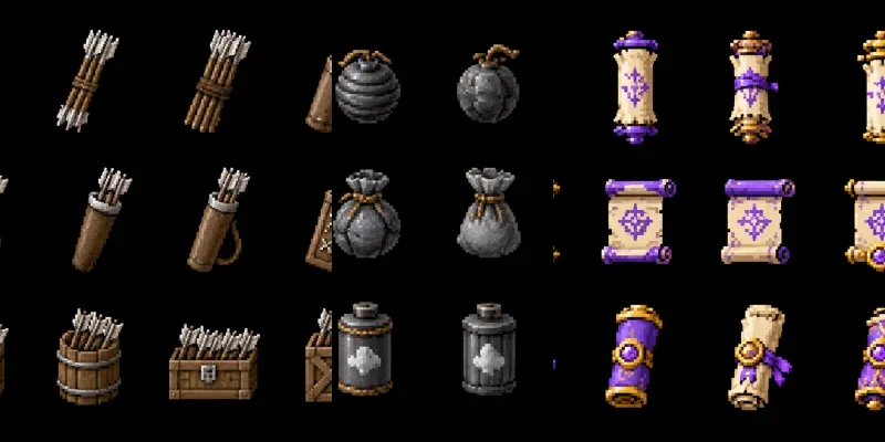 8bit RPG Consumable Item Sprite Sheets generated by undefined