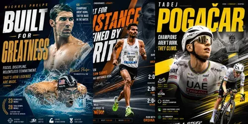 Dynamic Sports Typography Posters generated by chatgpt-image