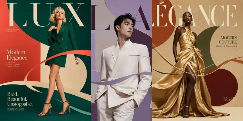 Luxury Fashion Geometry Editorials generated by undefined