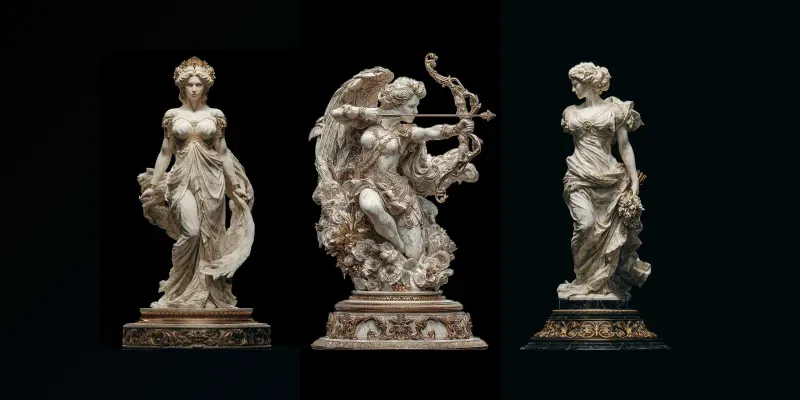 Ultra Classical 3D Marble Gods generated by undefined