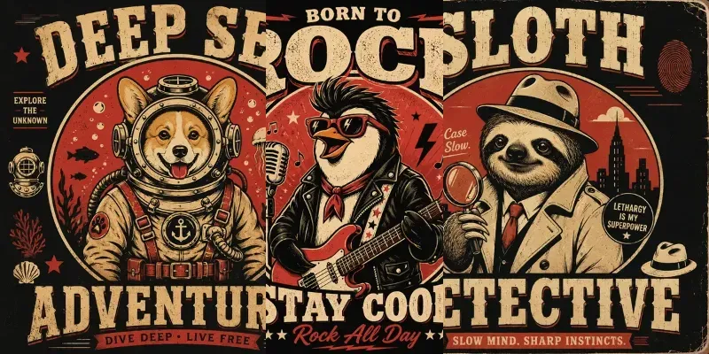 Retro Mascot Poster Generator generated by undefined