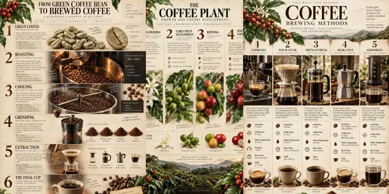 Coffee Infographic Blueprints generated by undefined