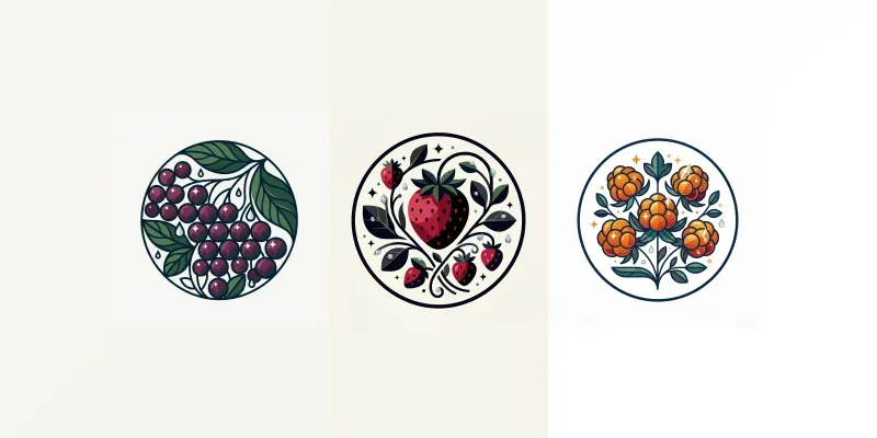 Modern Berry Emblems generated by undefined