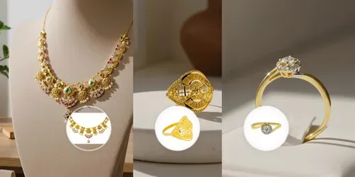 Jewelry Lifestyle Product Placement Shots generated by veo