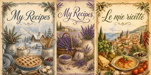 Recipe Book Covers generated by chatgpt-image