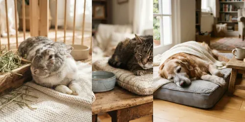 Senior Pet Comfort Photo Builders generated by gemini-image