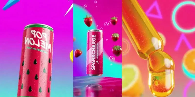 Vibrant Pop Art Product Ad Videos generated by undefined