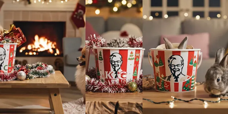 Cute Animals Christmas Gift Moments generated by undefined