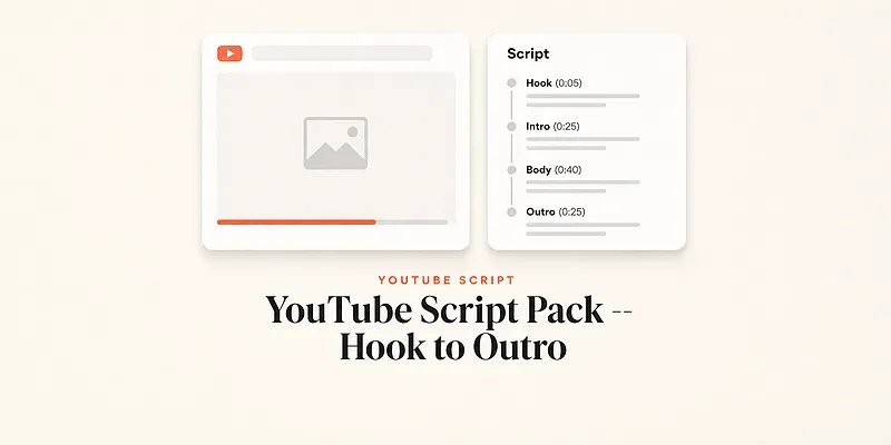 YouTube Script Pack Hook To Outro generated by undefined