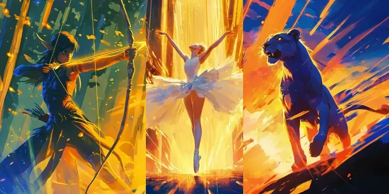 Dynamic Character Illustrations generated by undefined