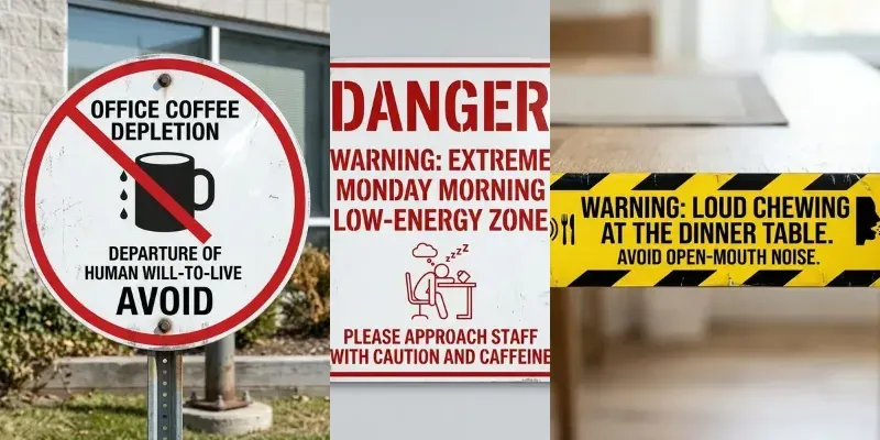 Sarcastic Warning Sign Generator