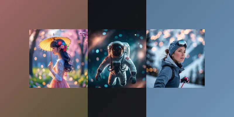 Stylized Bokeh Characters generated by undefined