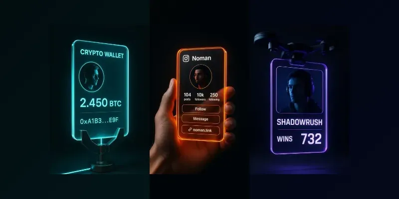 Futuristic Glass Card Designs generated by undefined