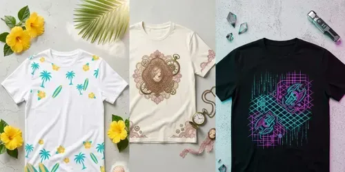 Custom Ultrarealistic Tshirt Designs generated by gemini-image