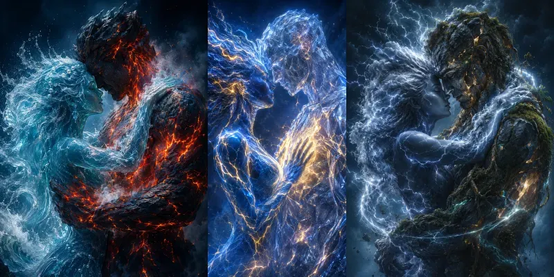 Elemental Love Fire Ice generated by undefined